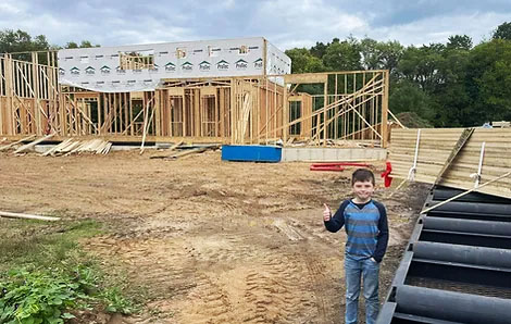 Kid, construction, building frame, wood